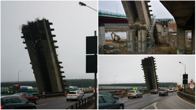 Užfiksavo sugriuvusį Kleboniškių tiltą Kaune: nors nukentėjusių nėra, vaizdas verčia nustėrti