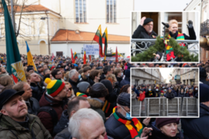 Ne tik ovacijų, bet ir šūksnių sulaukęs V. Landsbergis vėl pasirodys garsiajame balkone: policija patekimo neribos