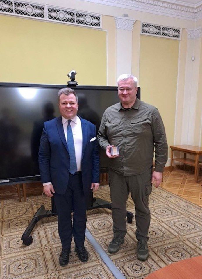  M. Adomėno vizitas Kijeve.<br> Užsienio reikalų ministerijos nuotr.
