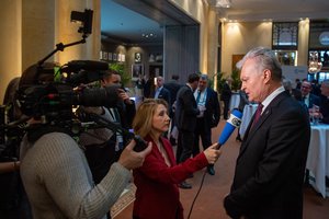 G. Nausėda: Vakarų valstybių pagalba Ukrainai efektyvi, tačiau šiandien jai labiausiai trūksta greičio