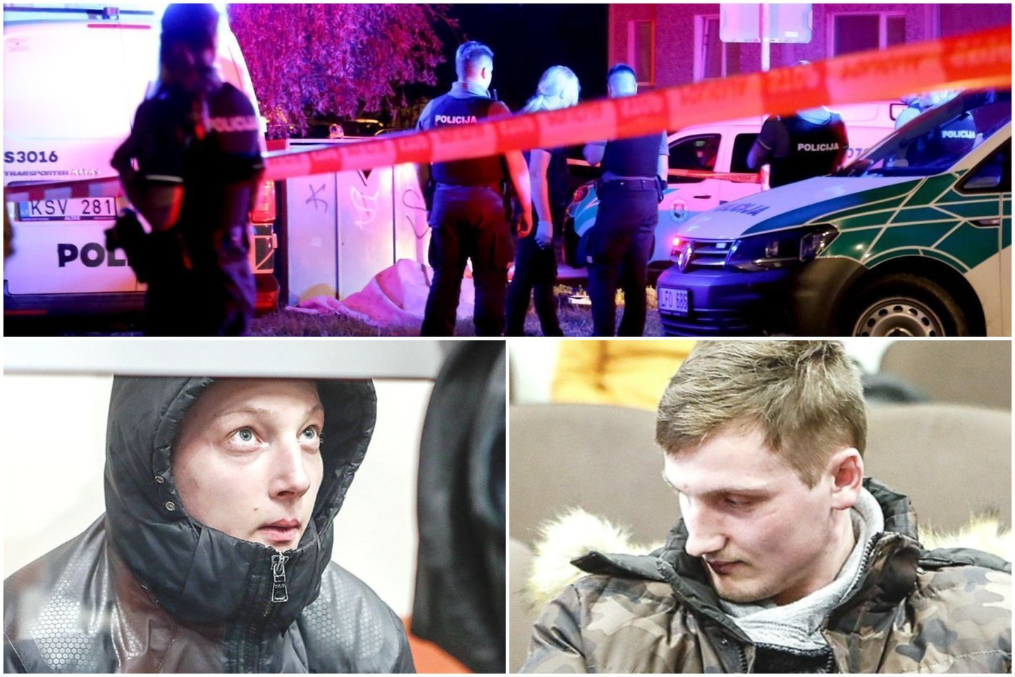 Lietuvą sukrėtusi 15-metės žmogžudystė Šiauliuose: teisme – specialus narvas ir šiurpą kelianti įtariamos aštuntokės šypsena.<br> Lrytas.lt koliažas