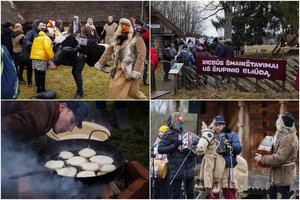 Rumšiškėse šurmuliavo Užgavėnės: surengta įspūdinga žiemos išvarymo šventė
