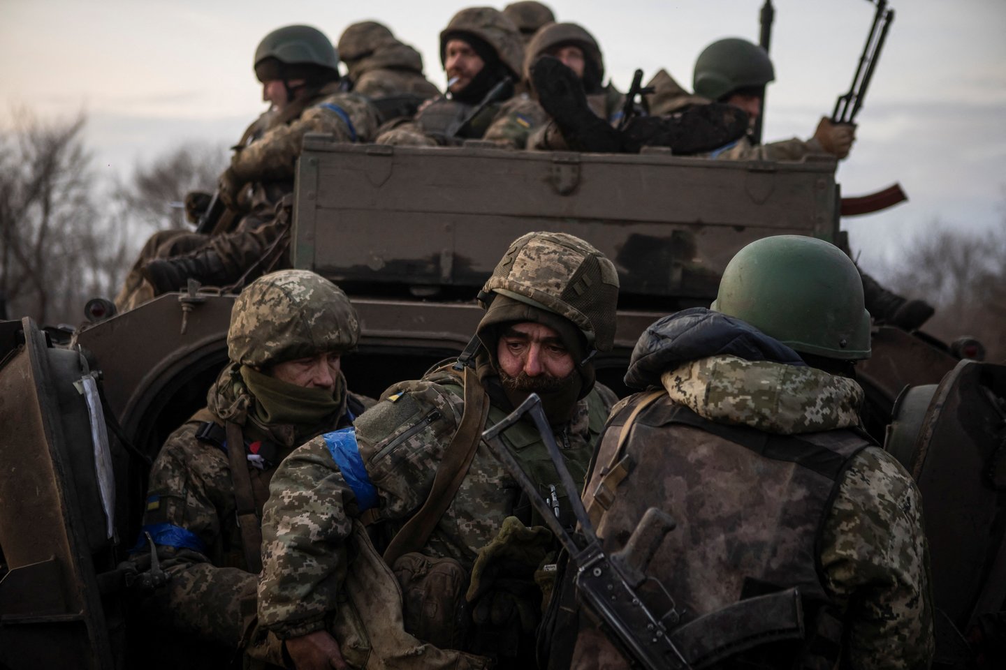 Karas Ukrainoje. Ukrainos kariai.<br>Reuters/Scanpix nuotr.