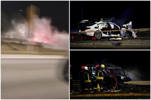 Kraupi kaktomuša Kaune: prieš eismą netoli „Megos“ lėkęs automobilis rėžėsi į kitas mašinas, žuvo 2 žmonės