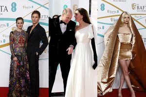 BAFTA apdovanojimuose – ta pačia suknele pasipuošusi Velso princesė Catherine ir šiek tiek ekstravagancijos