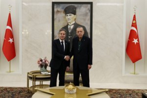 Turkijoje viešintis A. Blinkenas pasisako už greitą Švedijos ir Suomijos priėmimą į NATO