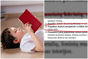 Užkliuvo moksleiviams skirto konkurso sąlyga: mergaitei skaitant vyro parašytą tekstą istorija virs melu?