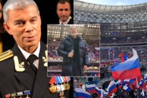 V. Putino pakalikas O. Gazmanovas buvo priverstas slėpti savo striukės prekės ženklą: žvilgsnių neišvengė