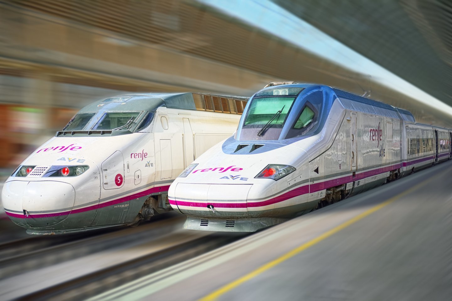„Renfe“ dar 2020 metais užsakė pagaminti 31 naują greitaeigį traukinį.<br>123rf.com nuotr.