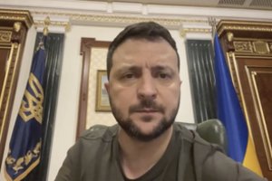 V. Zelenskis kreipėsi į lietuvius: šįmet pridėsime dar vieną elementą į bendrą Lietuvos ir Ukrainos istoriją – pergalę prieš Rusiją