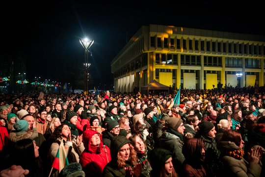  Solidarumo su Ukraina akcija-koncertas „Laisvė šviečia: RADAROM!“<br> M.Morkevičiaus (ELTA) nuotr.