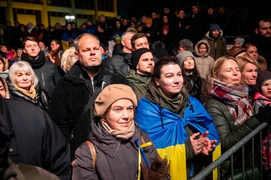  Solidarumo su Ukraina akcija-koncertas „Laisvė šviečia: RADAROM!“<br> M.Morkevičiaus (ELTA) nuotr.