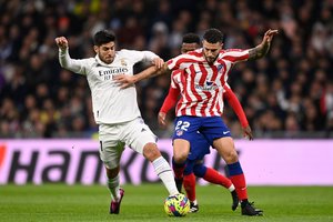 Mažumoje žaidęs „Atletico“ neišlaikė persvaros prieš „Real“