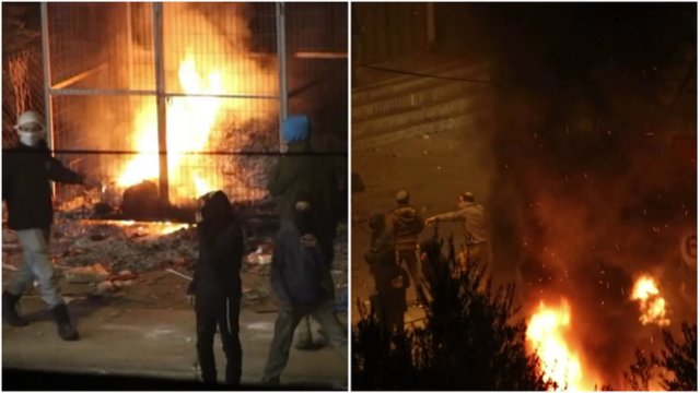 Izraelio naujakurių išpuolis prieš palestiniečius: žuvo žmogus, buvo deginami namai ir automobiliai