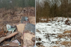 Po remonto Jonavoje likusiomis atliekomis pažeidėjas atsikratė Ukmergės rajone