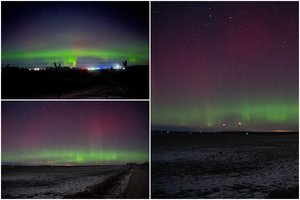 Įspūdingas reginys Lietuvos danguje: praėjusią naktį sužibo Šiaurės pašvaistė
