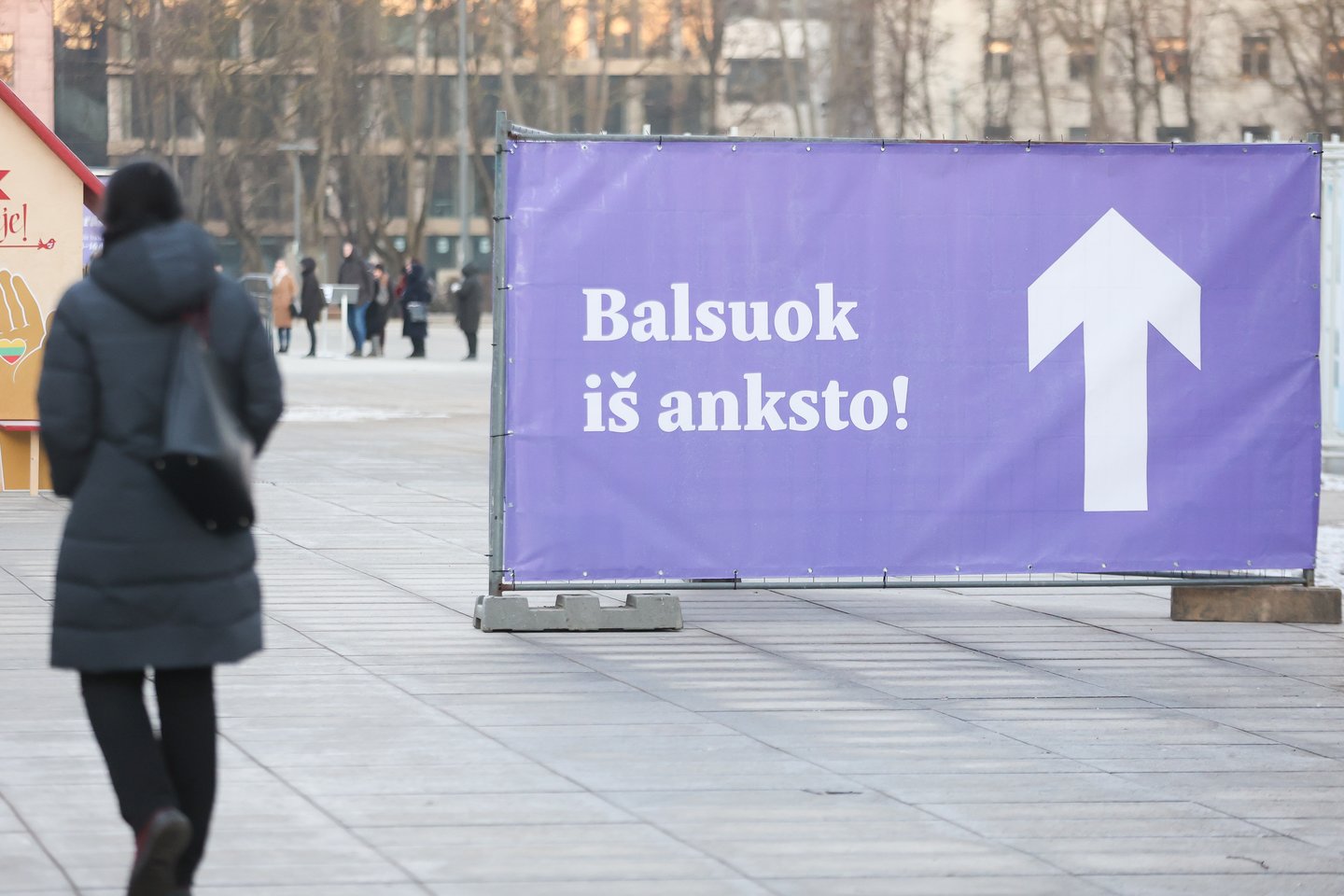Išankstinis balsavimas Vilniuje.<br> T.Bauro nuotr.