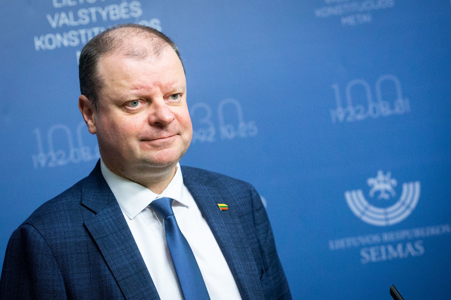 Demokratų sąjungos „Vardan Lietuvos“ pirmininkas Saulius Skvernelis. <br>Mariaus Morkevičiaus (ELTA) nuotr.