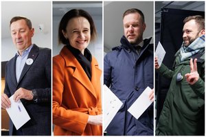 Startą rinkimams davę politikai pasidalijo, kokių rezultatų tikisi ir kokius varžovus regi antrame ture
