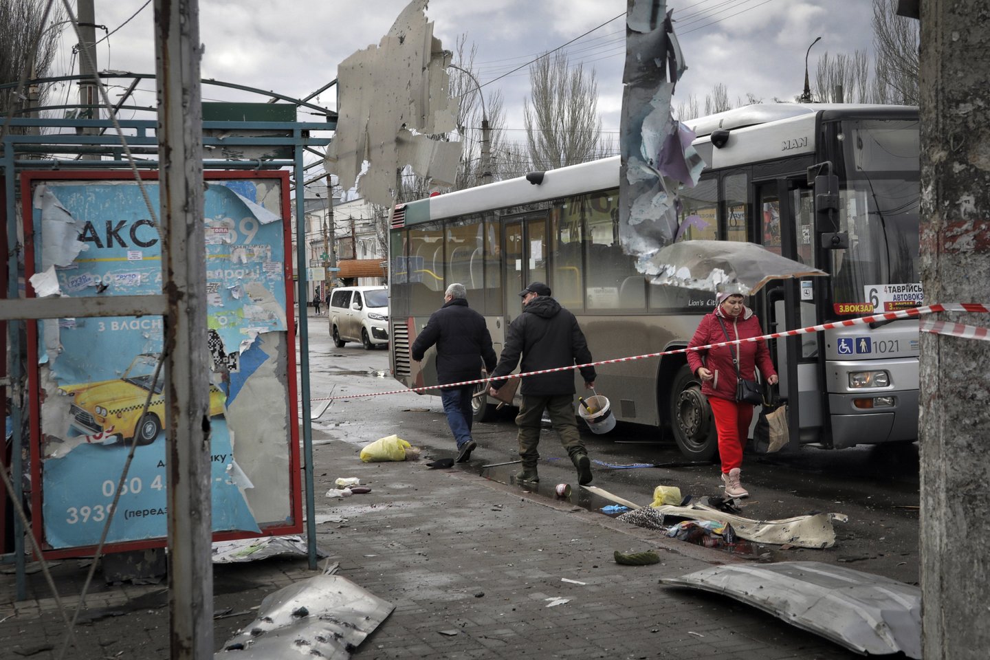 Karas Ukrainoje, Chersonas.<br>AP/Scanpix nuotr.
