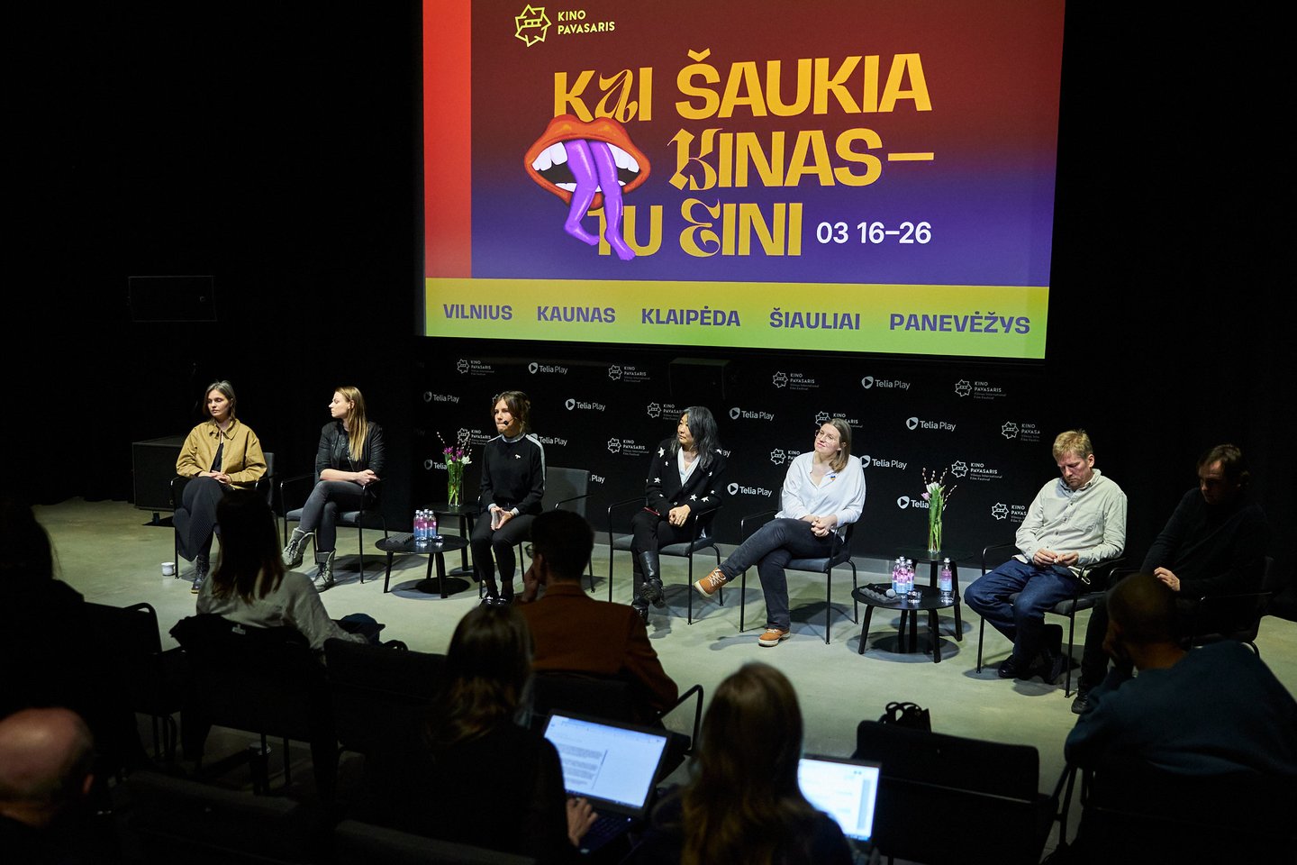 Žiniasklaidai pristatytas festivalis „Kino pavasaris“.<br> A.Solomino nuotr.