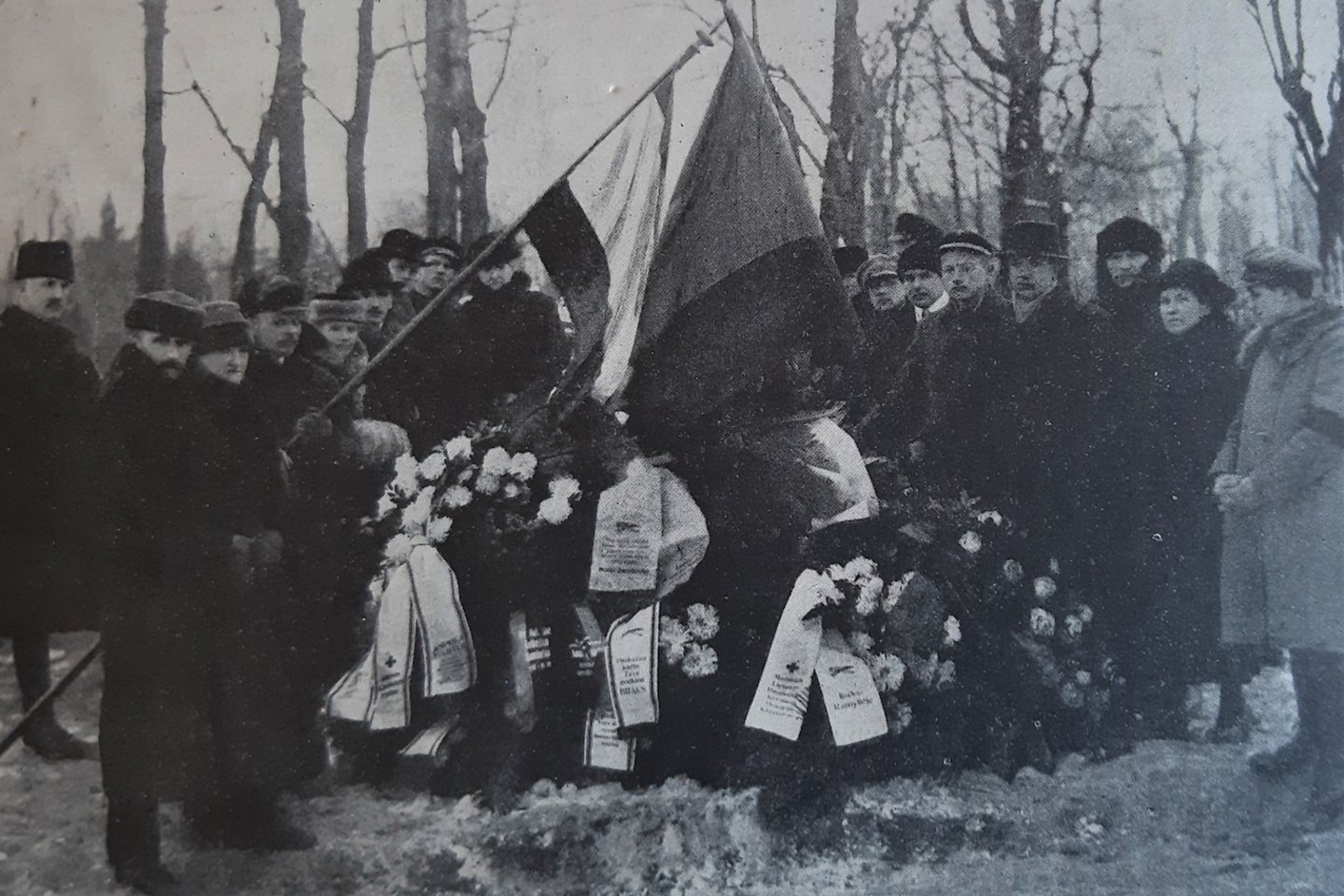 Sukilmo dalyvio JAV lietuvio A.Martus Martusevičiaus laidotuvės Klaipėdoje.1923. <br> MLIM nuotr.