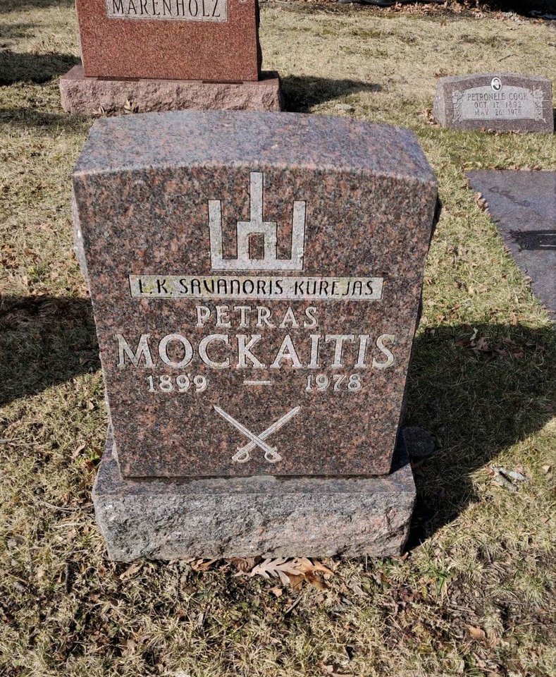 Lietuvos kariuomenės kūrėjo P.Mockaičio kapas. <br> E.Lukoševičiaus nuotr.