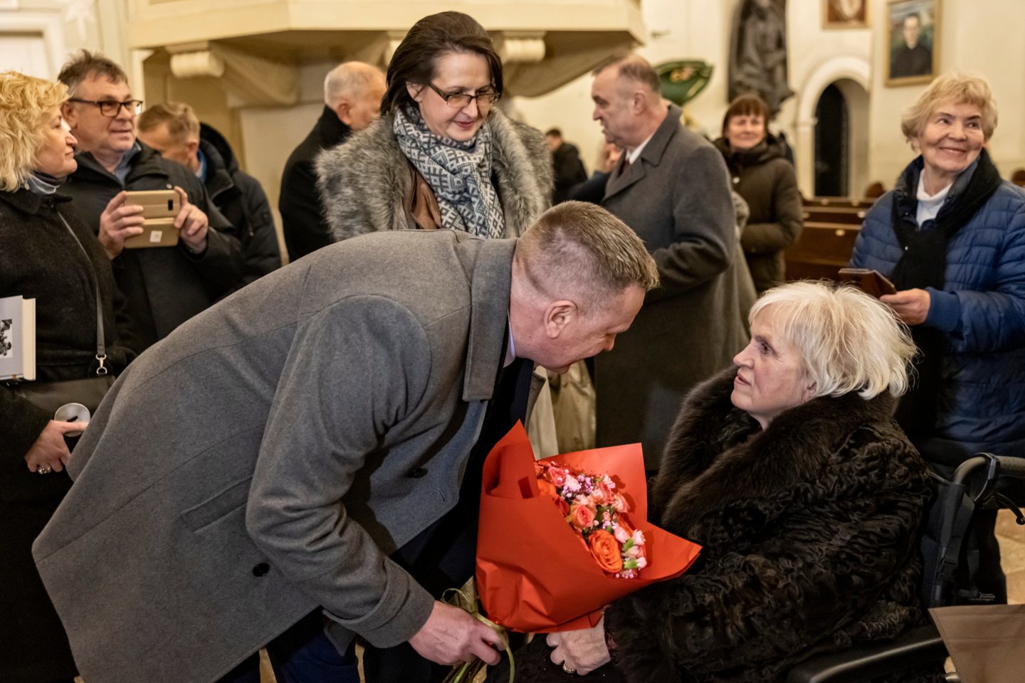  Akimirkos iš K.Prunskienės jubiliejaus šventės.<br> Liusjeno Kulbio nuotr.