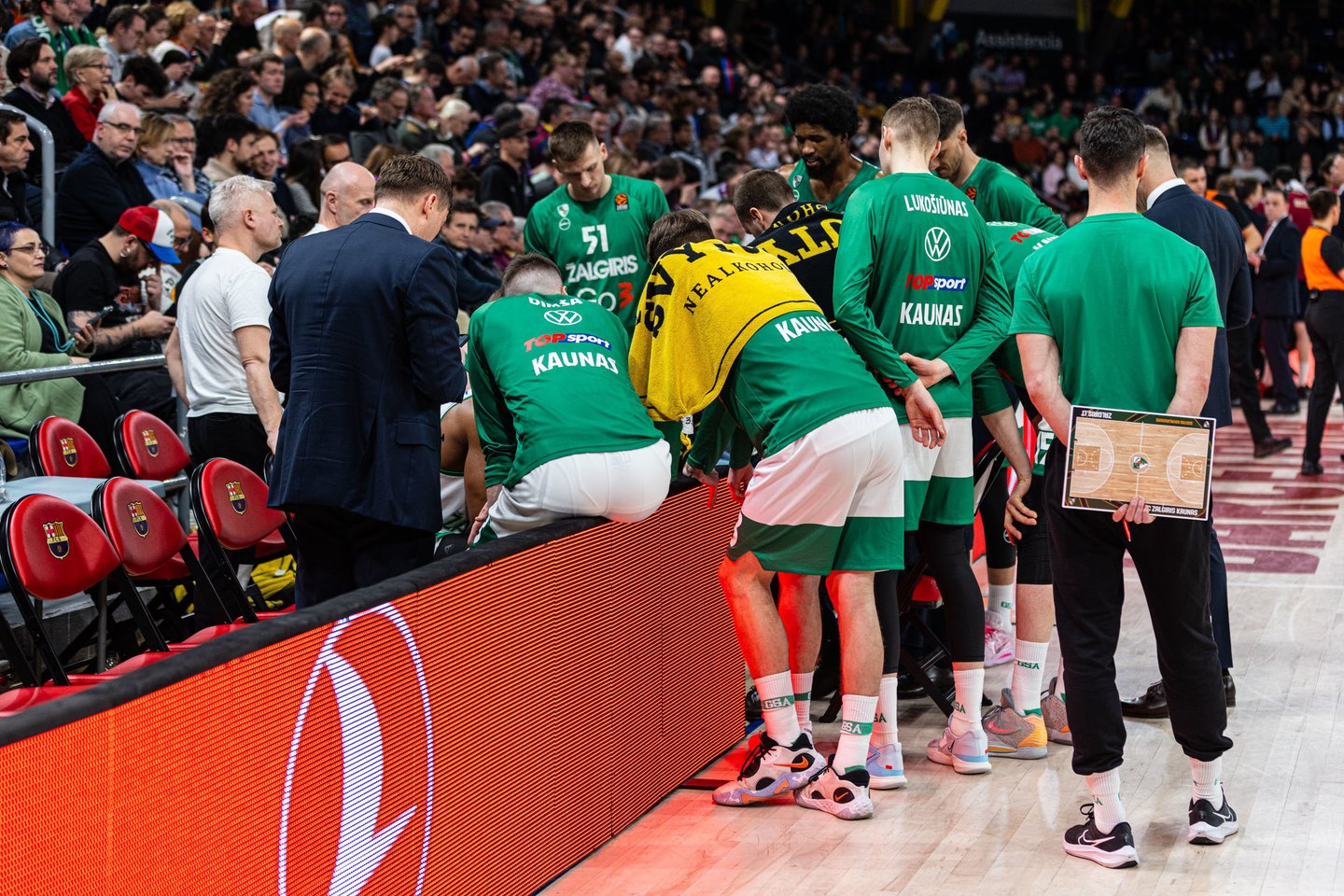 Rungtynės Barselonoje.<br>Zalgiris.lt nuotr.