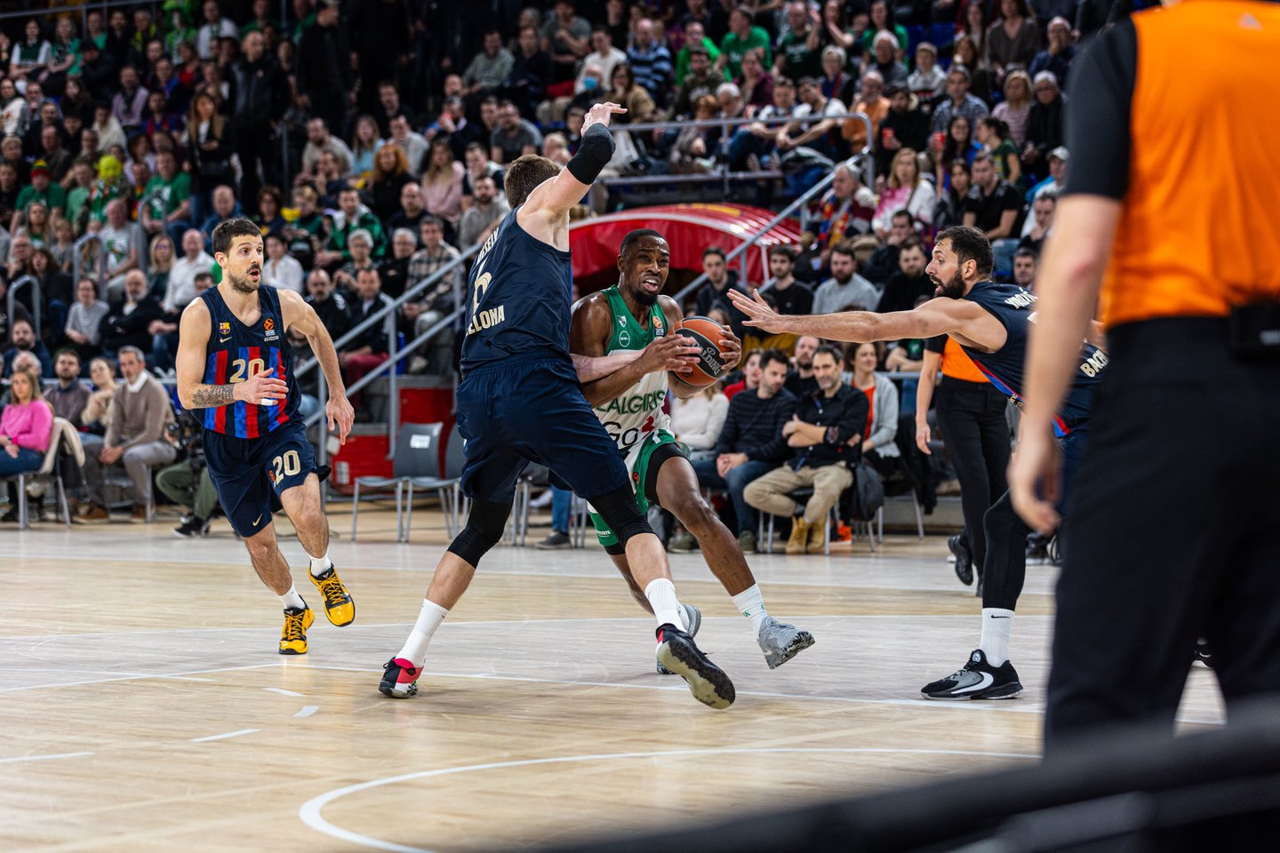 Rungtynės Barselonoje.<br>Zalgiris.lt nuotr.