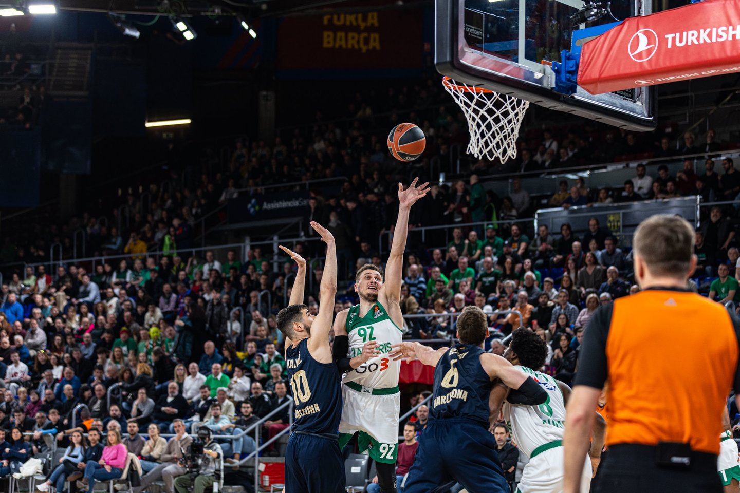 Rungtynės Barselonoje.<br>Zalgiris.lt nuotr.