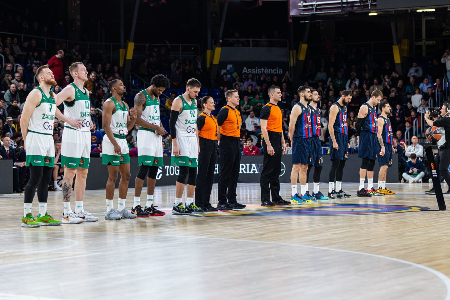 Rungtynės Barselonoje.<br>Zalgiris.lt nuotr.