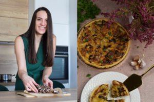 Pyragas su grybais ir sūriu: receptas, kurį rekomenduoja Aušra