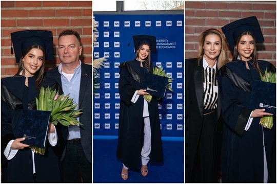 Dainos Bosas dukra Maria mini ypatingą dieną: įteiktas bakalauro diplomas