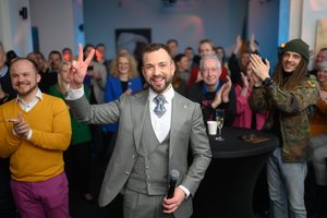 Laisvės partijos štabe – ne tik policijos vizitas dėl triukšmo, bet ir netikėtas svečias