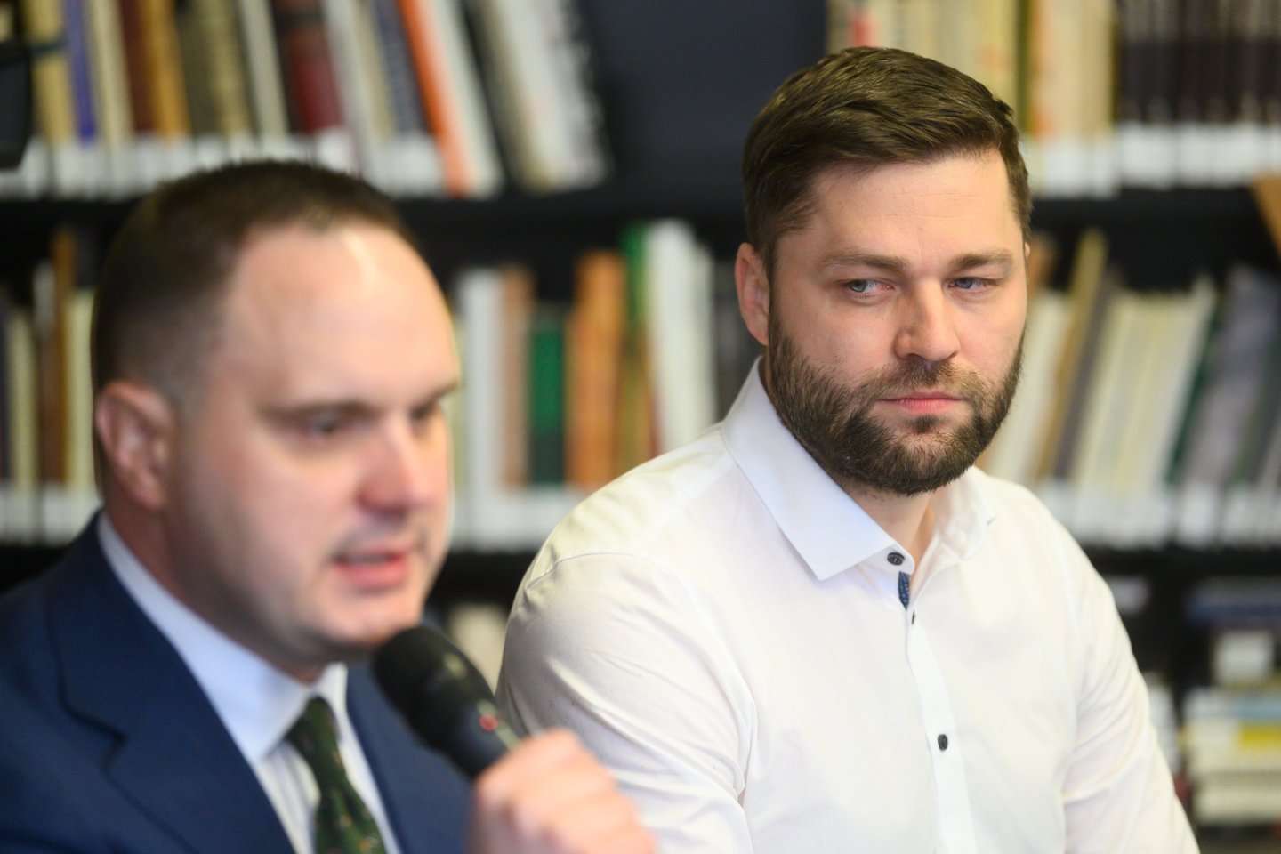  Konservatoriai vertina rinkimų rezultatus. Andrius Vyšniauskas, Valdas Benkunskas.<br>V.Skaraičio nuotr.