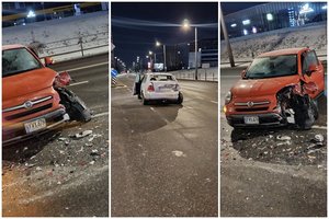 Girtas vairuotojas Vilniuje sukėlė avariją, dviem žmonėms prireikė medikų