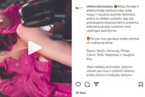 Dėl apsinuoginusios moters – nemalonė: parduotuvės reklama pripažinta žeminančia