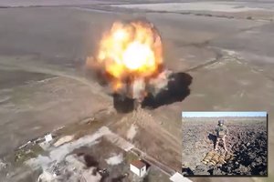 Įspūdinga: Ukrainoje dirbantis lietuvis išminuotojas parodė, kaip atrodo sprogstantys 340 kg trotilo