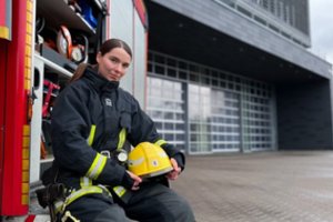 Ugniagesė gelbėtoja Greta nenori palengvinimų iš kolegų vyrų