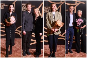 Kovo 8-osios vakarą žinomi žmonės rinkosi į spektaklio „Raganosiai“ premjerą: atvyko ir Vaida Genytė su sūnumi