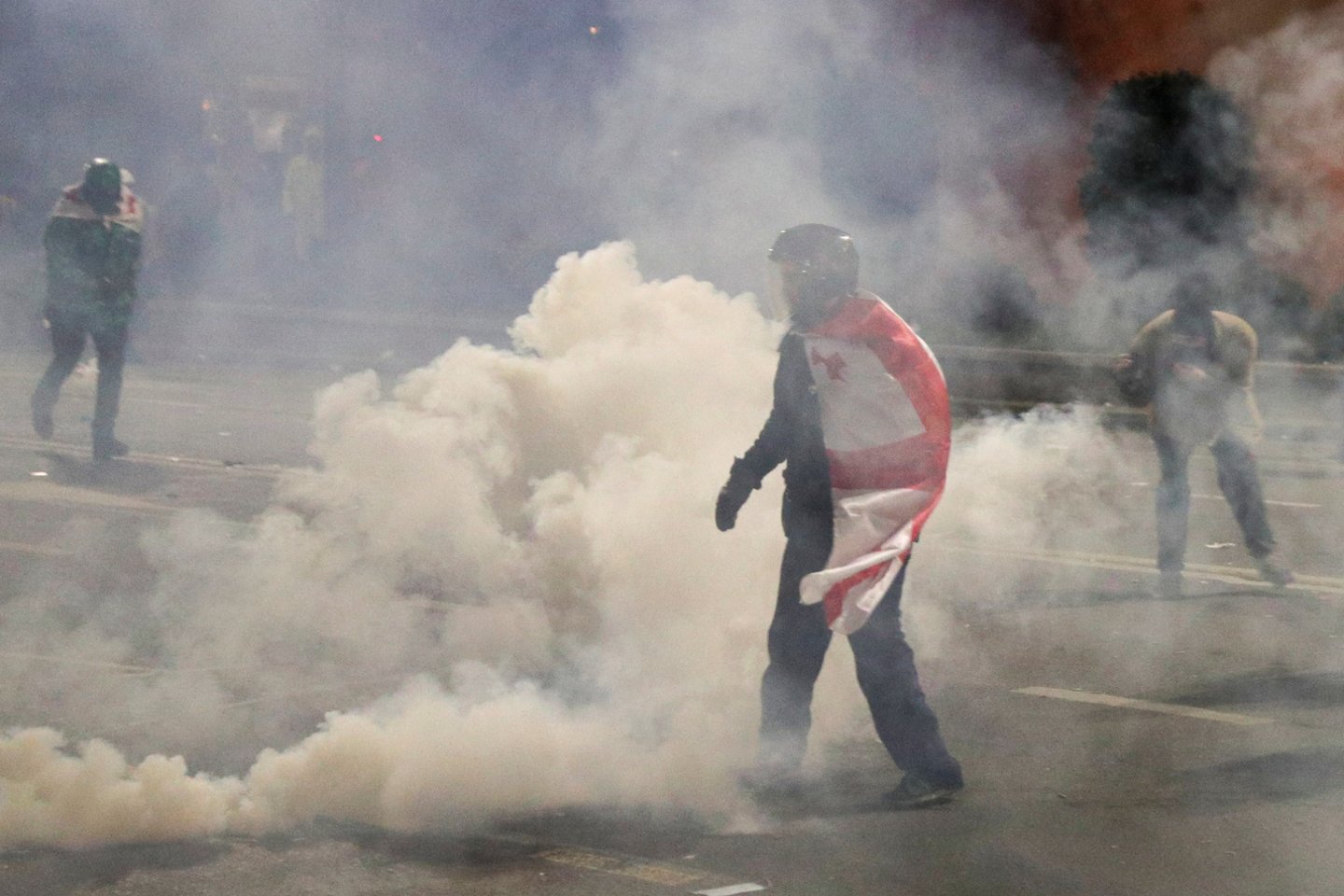 Masiniai protestai Sakartvele.<br>Reuters/Scanpix nuotr.