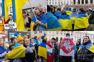 Portugalijoje – tūkstantinės Ukrainos palaikymo akcijos: pasiuntė žinutę V. Putinui