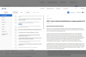Delfi ir Lrytas.lt renkasi bendradarbiavimą su naujienų agentūra ELTA