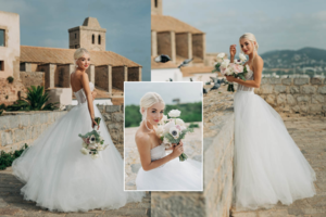 Vestuvinių suknelių fotosesiją dizainerė Ingrida InŽi surengė Ibizoje: lepinosi oru ir kerinčiais vaizdais