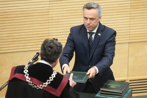 Priesaika įvykdyta: V. Semeška oficialiai tapo Seimo nariu