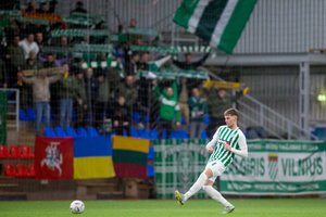 Pergalingą Vilniaus „Žalgirio“ įvartį pelnęs K. Kažukolovas: „Kai kurias rungtynes reikia išgimdyti“