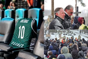 Netikėtai mirusį ištikimą „Žalgirio“ sirgalių G. Červinskį amžinojo poilsio išlydėjo ir A. Sabonis