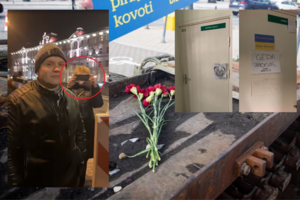 Prieš Rusijos režimą palaikančią mokytoją Utenoje sukilo patys vaikai: skamba ukrainiečių dainos, duris nuklojo iškalbingi plakatai