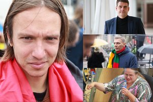 Seime – provokuojantis O. Šurajevo performansas: konfliktas su politikais ir dovana A. Širinskienei